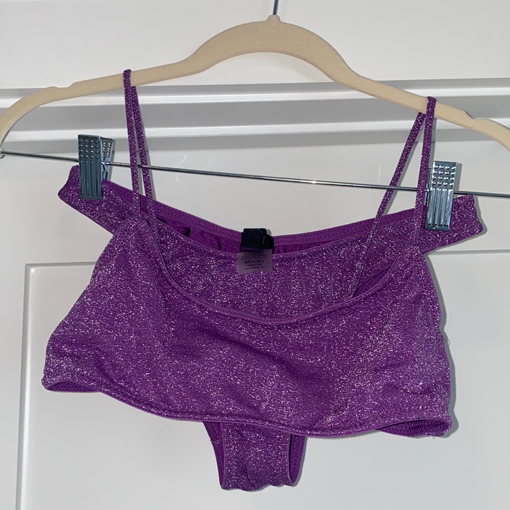 TRIANGL mica sparkly purple bikini set
